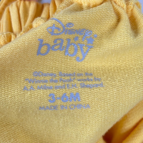 Disney Winnie the Pooh Overall Dress 6M Embroidery Pinafore Cross Back Halloween - Picture 6 of 10